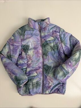 Kids Purple Tie-Dye Puffer